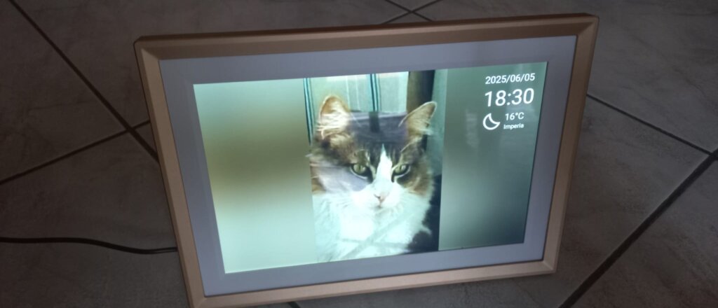 Arzopa D10 Champagne Gold Digital Photo Frame, per ricordi digitali e indelebili da custodire sul comodino